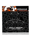 Oxballs Willy Rings 3 Pack Black - Passionzone Adult Store