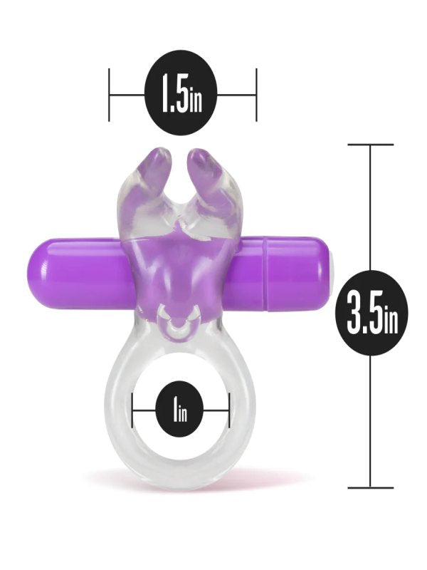 Play With Me "Bull" Vibrating Cock Ring Purple - Passionzone Adult Store