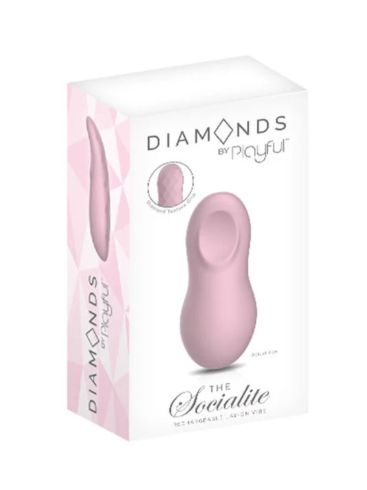 Playful The Socialite Lay On Vibrator Pink - Passionzone Adult Store