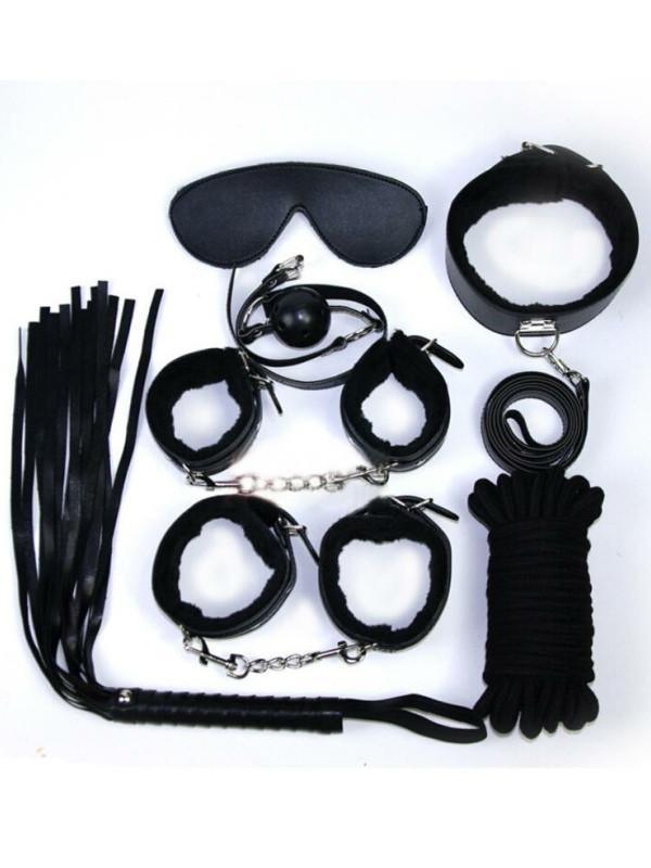Plush Bondage Set & Underbed Restraint Kit - Passionzone Adult Store