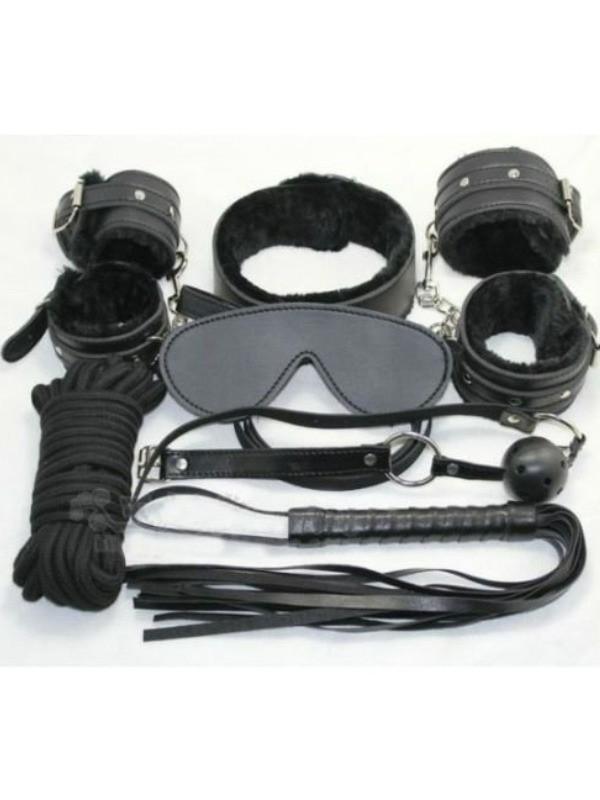 Plush Bondage Set & Underbed Restraint Kit - Passionzone Adult Store