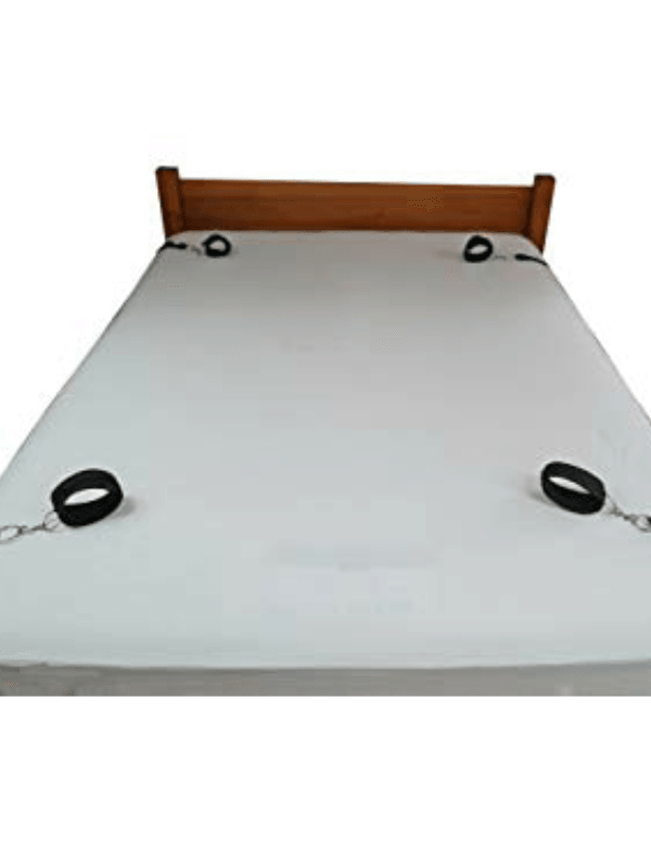Plush Bondage Set & Underbed Restraint Kit - Passionzone Adult Store