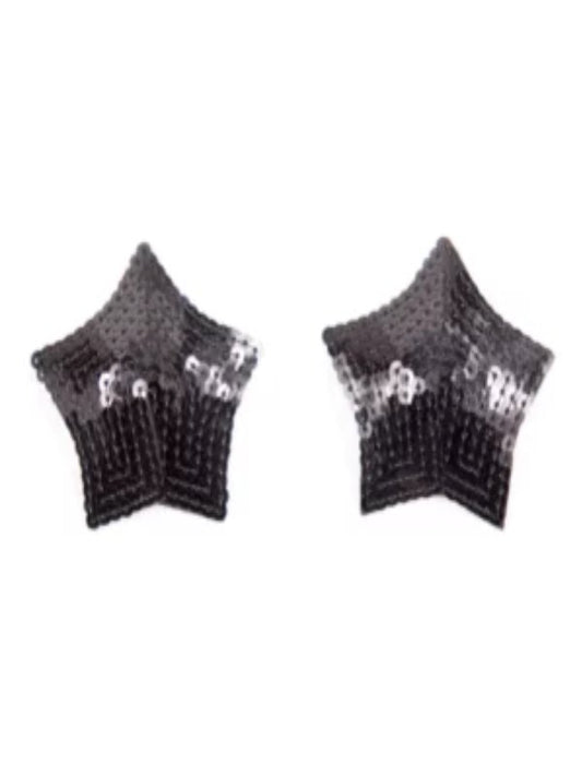Poison Rose Star Nipple Pasties Black - Passionzone Adult Store