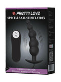 Pretty Love Vibrating Ribbed Beaded Butt Plug - Passionzone Adult Store