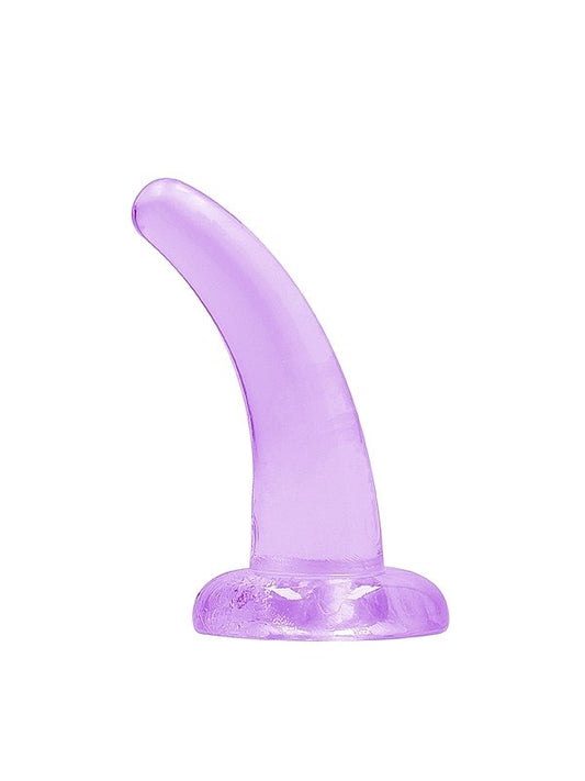 Real Rock 5" Non Realistic Curved Dildo Purple - Passionzone Adult Store