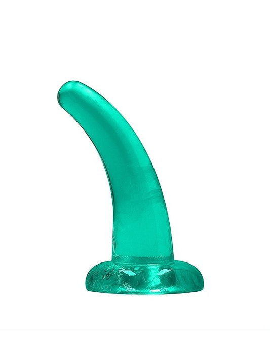Real Rock 5" Non Realistic Curved Dildo Turquoise - Passionzone Adult Store