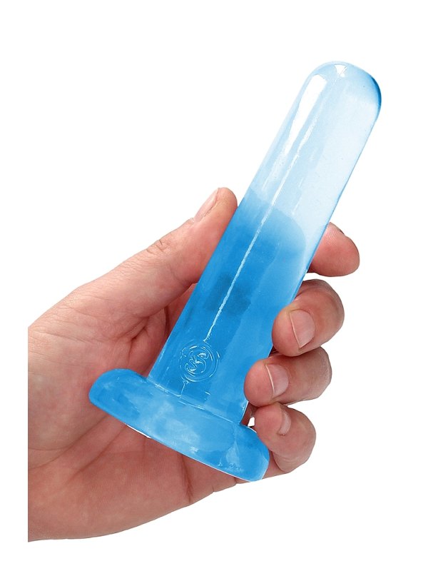 Real Rock 5" Non Realistic Straight Dildo Blue - Passionzone Adult Store