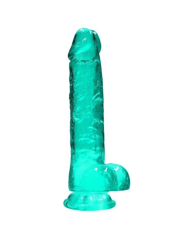 Real Rock 8" Dildo Turquoise - Passionzone Adult Store