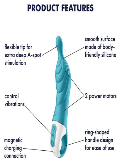 Satisfyer A-Mazing 2 Turquoise - Passionzone Adult Store