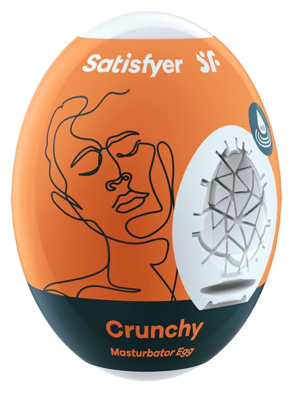 Satisfyer Egg Masturbator Crunchy Texture - Passionzone Adult Store
