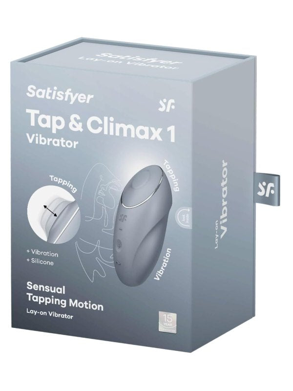 Satisfyer Tap & Climax 1 Grey - Passionzone Adult Store