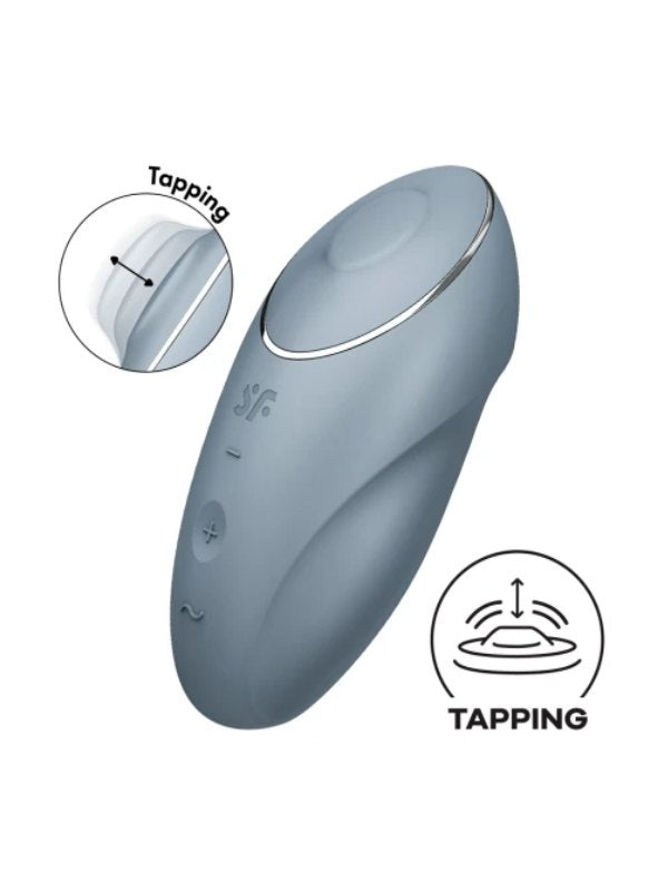 Satisfyer Tap & Climax 1 Grey - Passionzone Adult Store