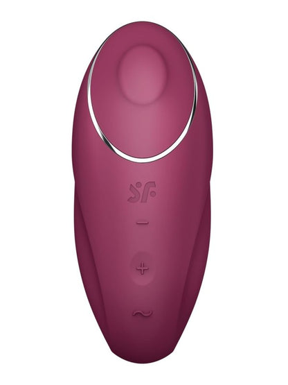 Satisfyer Tap & Climax 1 Lay On Vibrator Red - Passionzone Adult Store