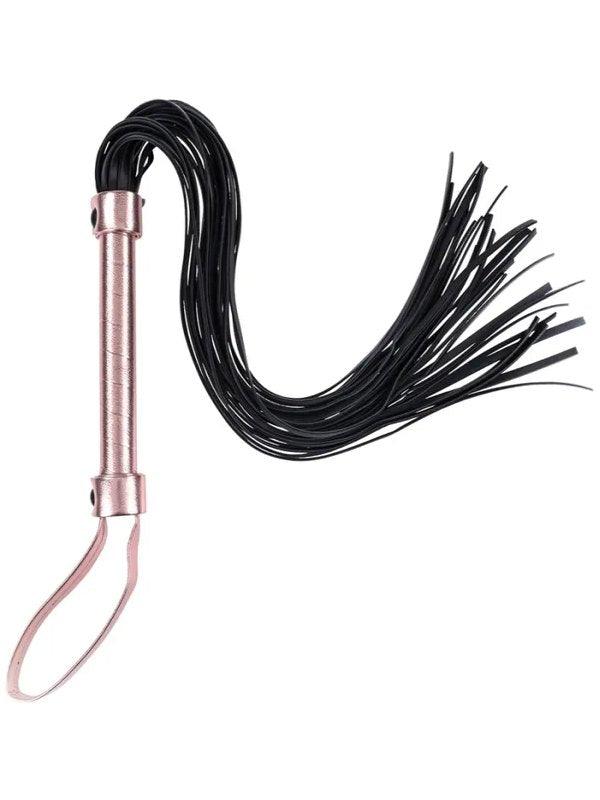 Sex & Mischief Brat Flogger Rose Gold/Black - Passionzone Adult Store