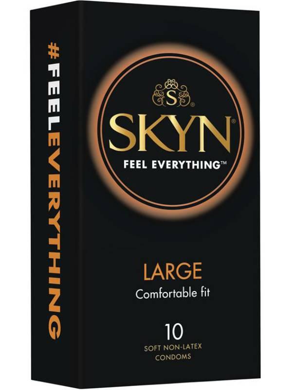 Skyn Large Non Latex Condoms 10 Pack - Passionzone Adult Store