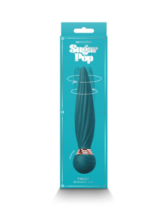 Sugar Pop Twist Bendable Vibrator Teal - Passionzone Adult Store