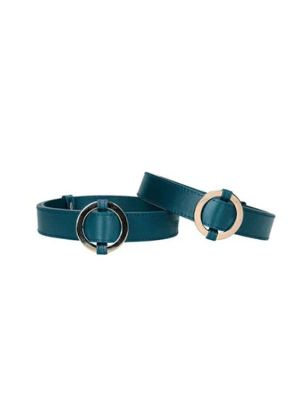 Thigh Cuffs Velvet Green - Passionzone Adult Store