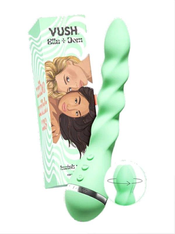 Vush Ella & Dom Twist Vibrator - Passionzone Adult Store
