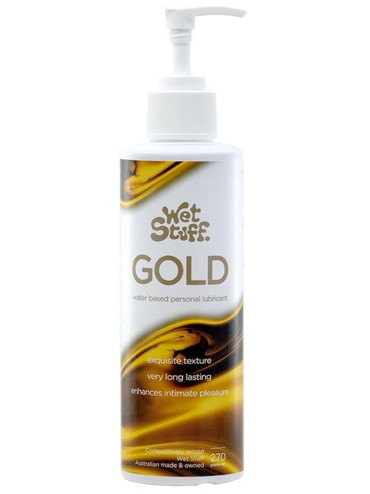 Wet Stuff Gold 270g Pump Water Based Lubricant