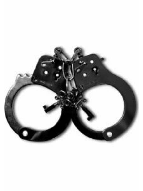Fetish Anodized Handcuffs Black - Passionzone Adult Store