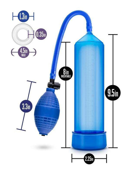 Performance VX101 Penis Pump Blue - Passionzone Adult Store