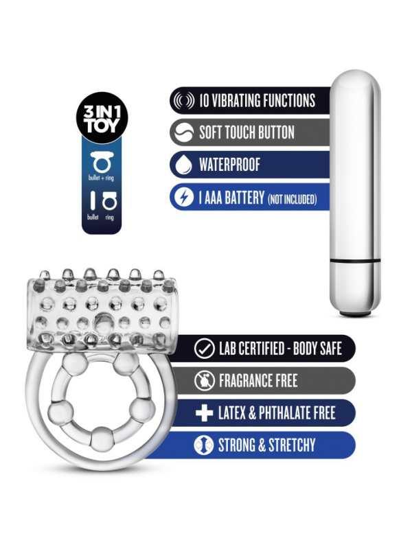 Stay Hard Vibrating Super Clitifier Cock Ring - Passionzone Adult Store